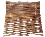 Dřevěná zahradní mřížka 3560 E, 455 x 52 cm, palisandr