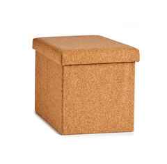 Skládací taburet s úložným prostorem 31x31x31cm, korek Skládací taburet s úložným prostorem 31x31x31cm, korek