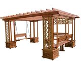 Zahradní pergola Pohoda + houpačka, mořená Zahradní pergola Pohoda + houpačka, mořená