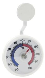Teploměr okenní venkovní na přilepení 0210, 7 cm Teploměr okenní venkovní na přilepení 0210, 7 cm