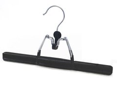 Ramínko na kalhoty kovové s klipem Black 1 ks, Fortel Ramínko na kalhoty kovové s klipem Black 1 ks, Fortel