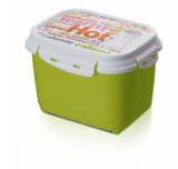 Termobox na jídlo dvouplášťový Click and Lock 1,1 l, zelená