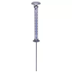 Zahradní solární teploměr s LED osvětlením, 62 cm