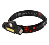Nabíjecí čelovka 13126 LED čip Cree XP-E a LED COB, dosvit 150m, micro USB