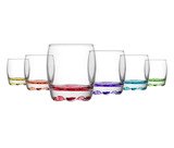 Sklenice barevné Rainbow 290 ml sada 6 ks