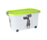 Velký plastový box s víkem na kolečkách 60 x 40 x 32 cm, 45 l Velký plastový box s víkem na kolečkách 60 x 40 x 32 cm, 45 l