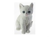 Kočka 6504 bílá, 16 cm, polyresin Kočka 6504 bílá, 16 cm, polyresin