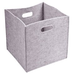 Plstěný úložný textilní box Filc 30 x 30 x 30 cm, šedá Plstěný úložný textilní box Filc 30 x 30 x 30 cm, šedá