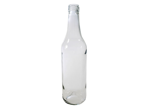 Skleněná láhev na slivovici 0,5 l, transparentní