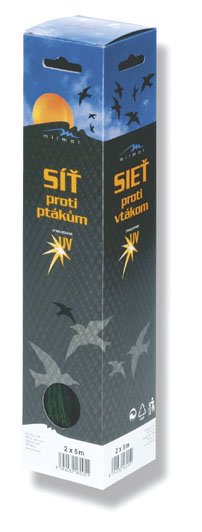 Ochranná síť proti ptactvu, 2 x 5 m, zelená Ochranná síť proti ptactvu, 2 x 5 m, zelená