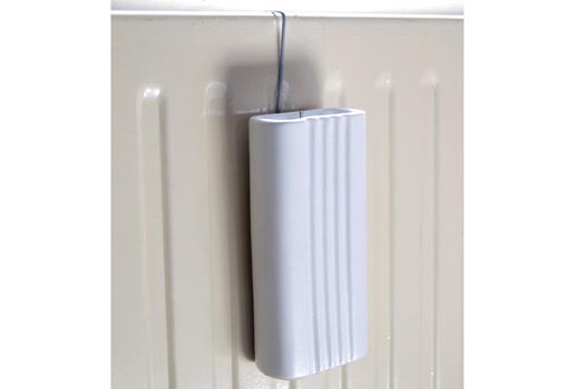 Odpařovač na radiátor, bílá d. 10 x š. 5 x v. 21 cm
