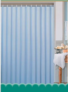 Textilní koupelnový závěs 180 x 180 cm, modrá