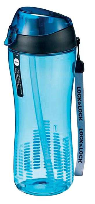 Láhev sportovní s brčkem 550 ml, modrá Láhev sportovní s brčkem 550 ml, modrá