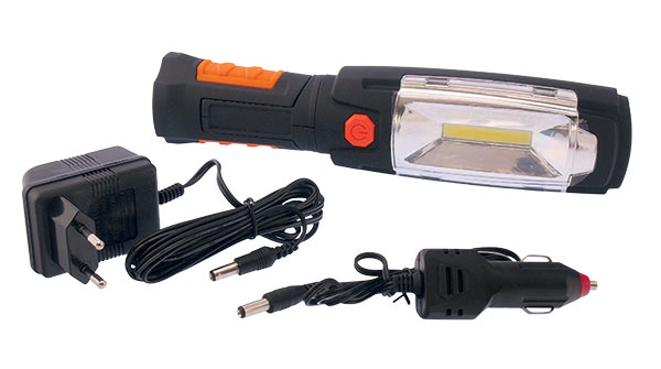 Montážní, pracovní dobíjecí svítilna LED 3W COB + 6 LED Montážní, pracovní dobíjecí svítilna LED 3W COB + 6 LED