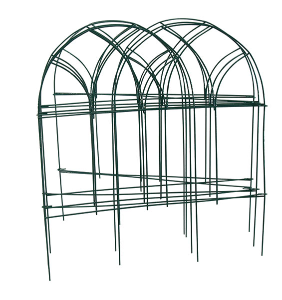 Plůtek zahradní kovový poplastovaný 45 x 3 m - 7 ks, zelený