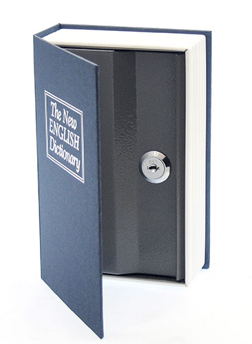 Trezor kniha modrá 180 x 115 x 54 mm Trezor kniha modrá 180 x 115 x 54 mm