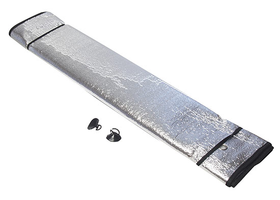 Sluneční clona do auta čelní sklo Alu 145 x 70 cm, stříbrná Sluneční clona do auta čelní sklo Alu 145 x 70 cm, stříbrná