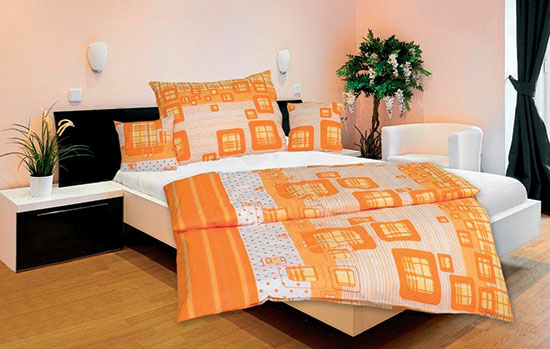 Bavlněné ložní povlečení Karoline 18, 140 x 200 cm, 70 x 90 cm Bavlněné ložní povlečení Karoline 18, 140 x 200 cm, 70 x 90 cm