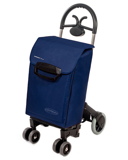Bezpečná nákupní taška na kolečkách pro seniory Forza 6, modrá
