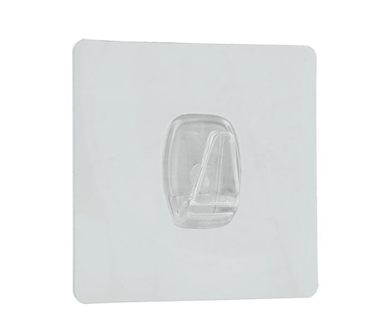 Háček U-fix do koupelny bez vrtání, opakovaně použitelný 1 ks, transparentní