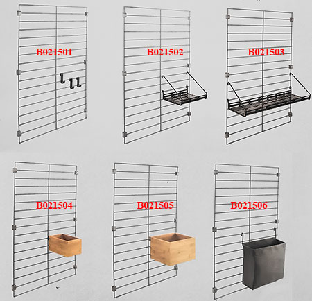 Závěsná polička Long na nástěnný systém Mural 43 x 15 x 13 cm, černá Závěsná polička Long na nástěnný systém Mural 43 x 15 x 13 cm, černá