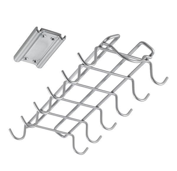 Výsuvný držák s 12 háčky Hooks, na hrníčky na kávu a kuchyňské náčiní, 13 x 28 x 5 cm Výsuvný držák s 12 háčky Hooks, na hrníčky na kávu a kuchyňské náčiní, 13 x 28 x 5 cm