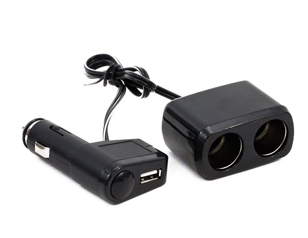 Rozdvojka do zásuvky zapalovače 2 x 12V a 1 x USB 5V