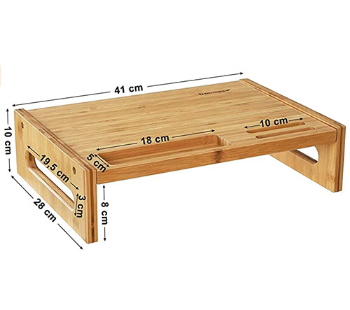 Podstavec pod monitor 7523, stojan přírodní bambus 41x28x10cm Podstavec pod monitor 7523, stojan přírodní bambus 41x28x10cm