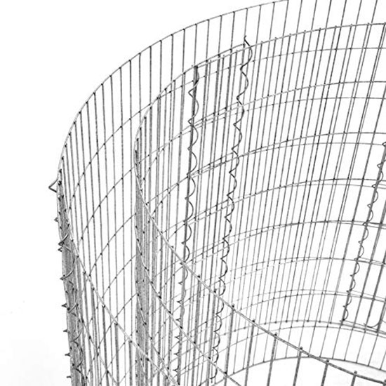 Gabionový vyvýšený záhon, květináč průměr 90cm x v. 40cm, velikost oka 100x25 mm Gabionový vyvýšený záhon, květináč průměr 90cm x v. 40cm, velikost oka 100x25 mm