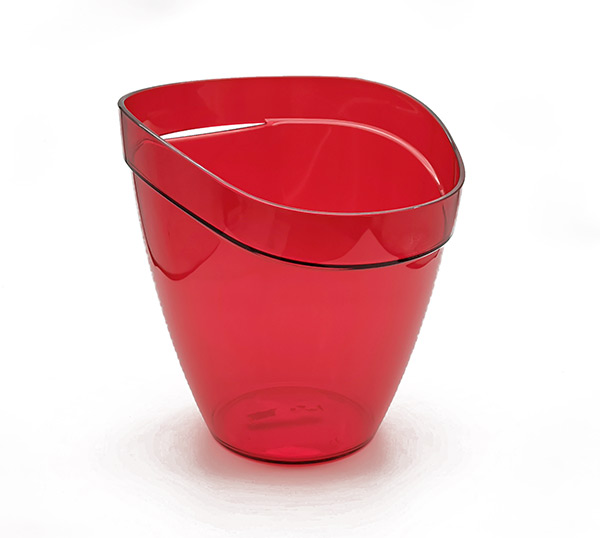 Chladič na sekt a víno Crystal - nádoba na led 3,8l, červený akrylát Chladič na sekt a víno Crystal - nádoba na led 3,8l, červený akrylát
