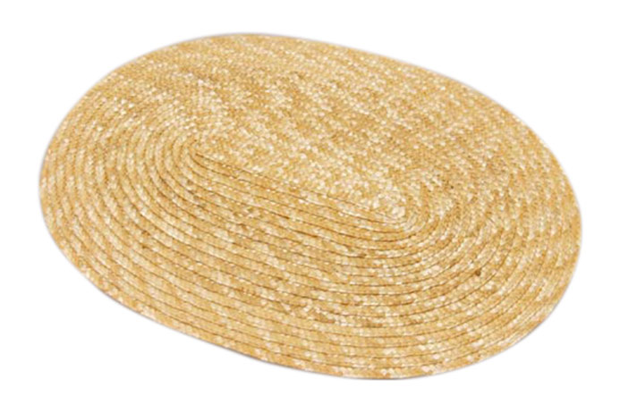Prostírání z barvené slámy oválné 24 x 35 cm, přírodní Prostírání z barvené slámy oválné 24 x 35 cm, přírodní