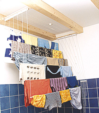 Stropní sušák na prádlo 3820 6 tyčí, 170 x 52 cm